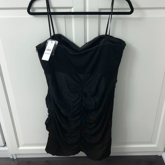 NEW Laundry By Shelli Segal Beaded Wrap Cocktail Dress - Picture 6 of 7